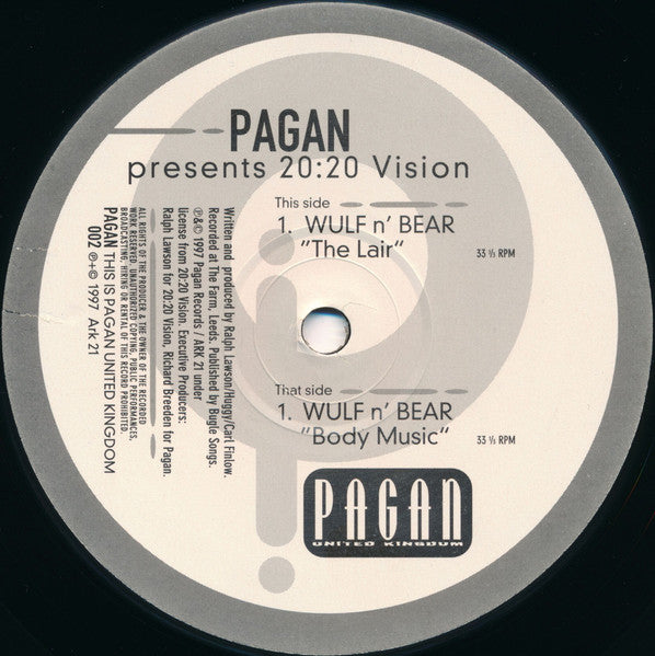 Wulf-N-Bear / Urban Farmers : 20:20 Vision (2x12")