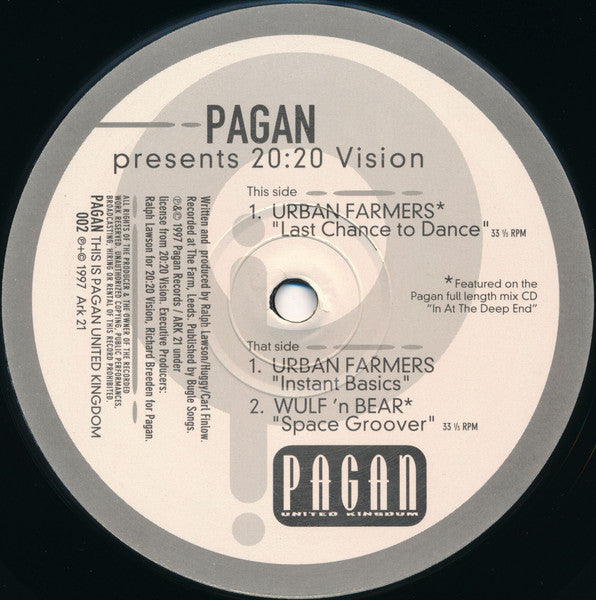 Wulf-N-Bear / Urban Farmers : 20:20 Vision (2x12")