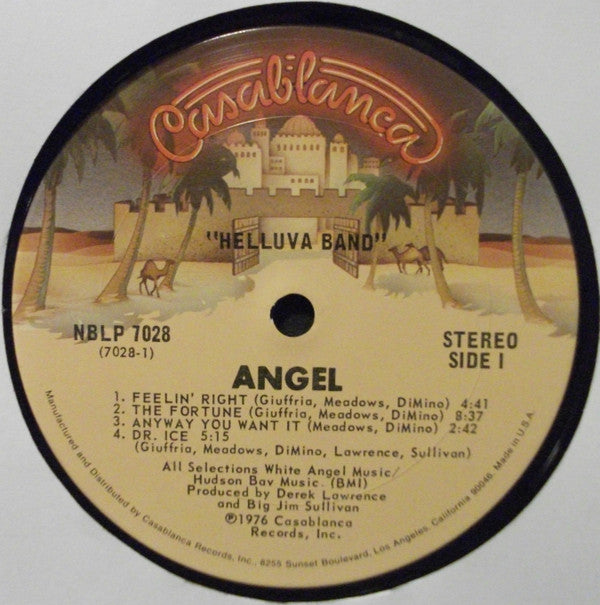 Angel (24) : Helluva Band (LP, Album, San)