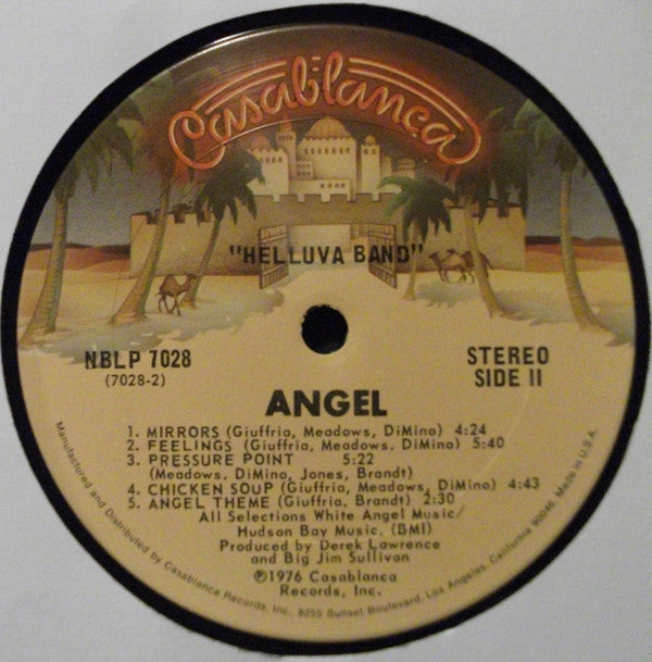 Angel (24) : Helluva Band (LP, Album, San)