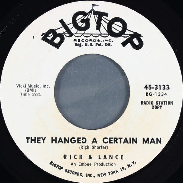 Rick & Lance* : Laura Lee (7", Single, Promo)