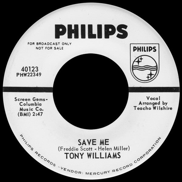 Tony Williams (2) : Twenty Four Lonely Hours (7", Single, Promo)