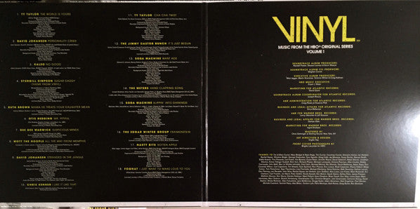 Various : Vinyl: Music From The HBO Original Series Volume 1 (2xLP, Comp, Yel + CD, Comp)
