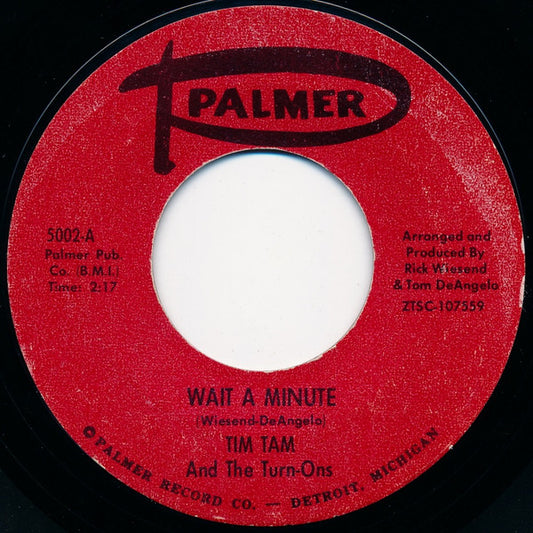 Tim Tam And The Turn-Ons : Wait A Minute (7", Single)