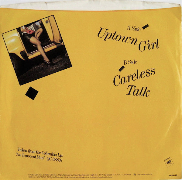 Billy Joel : Uptown Girl (7", Single, Styrene, Pit)