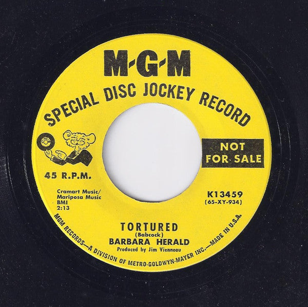 Barbara Herald : Tortured (7", Promo)