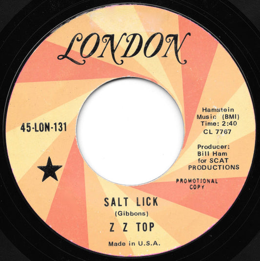 ZZ Top : Salt Lick / Miller's Farm (7", Single, Promo, Styrene)