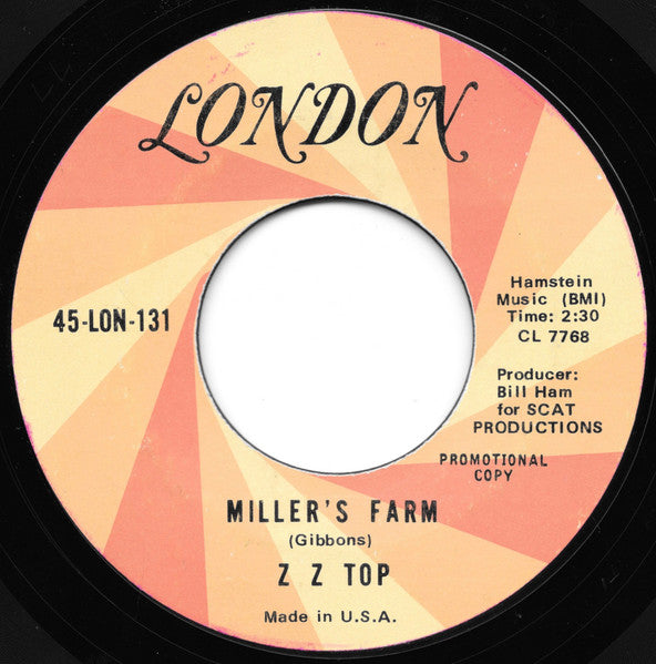 ZZ Top : Salt Lick / Miller's Farm (7", Single, Promo, Styrene)
