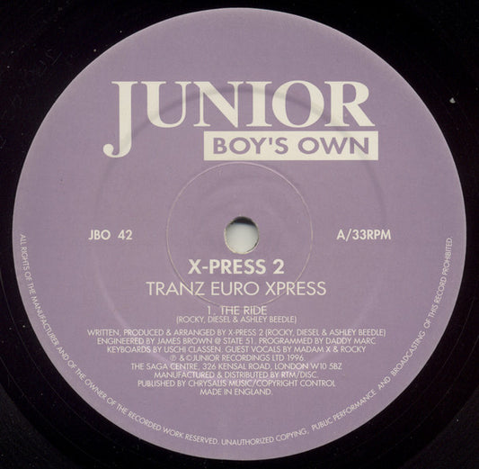 X-Press 2 : Tranz Euro Xpress (12", Single)