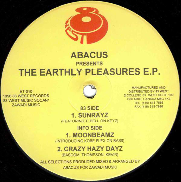 Abacus : The Earthly Pleasures E.P. (12", EP)