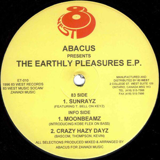 Abacus : The Earthly Pleasures E.P. (12", EP)