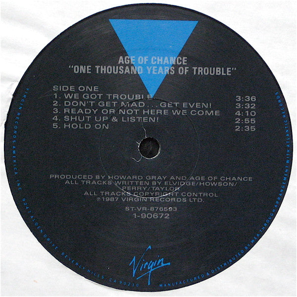 Age Of Chance : One Thousand Years Of Trouble (LP, Album)