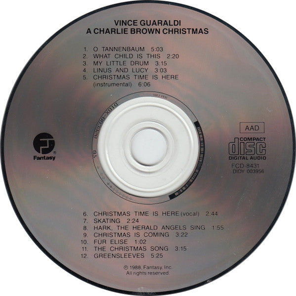 Vince Guaraldi Trio : A Charlie Brown Christmas (CD, Album, Club, RE, CRC)