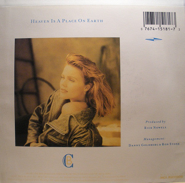 Belinda Carlisle : Heaven Is A Place On Earth (7", Single)