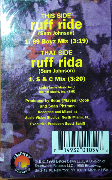 Fraze (3) : Ruff Ride / Ruff Rida (Cass, Single)