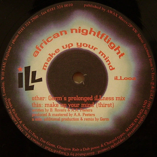 African Nightflight : Make Up Your Mind (12")