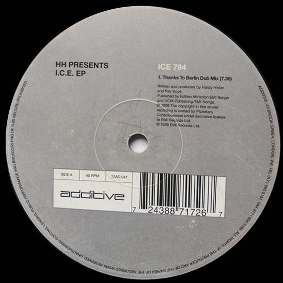 HH* : I.C.E. EP (12", EP)