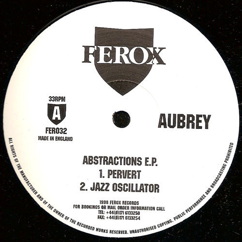 Aubrey : Abstractions E.P. (12", EP)
