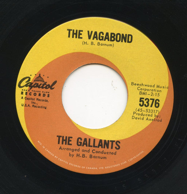 The Gallants : The Man From U.N.C.L.E. / The Vagabond (7", Single, Mono)