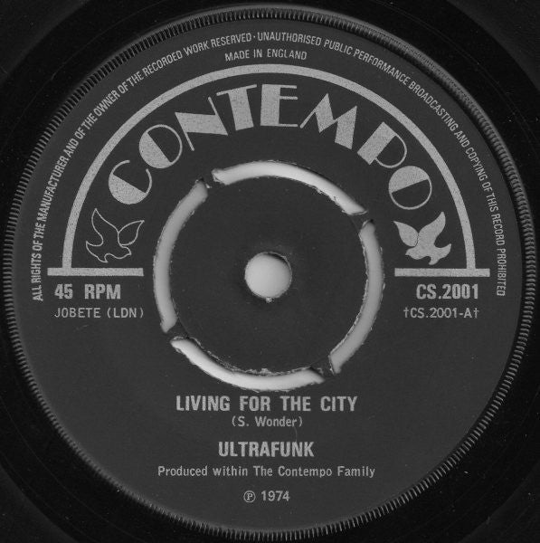 Ultrafunk : Living For The City (7", 4-P)