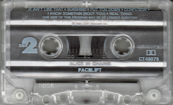 Alice In Chains : Facelift (Cass, Album)