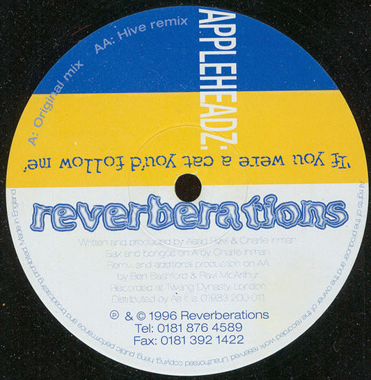 Appleheadz : If You Were A Cat You'd Follow Me (12")