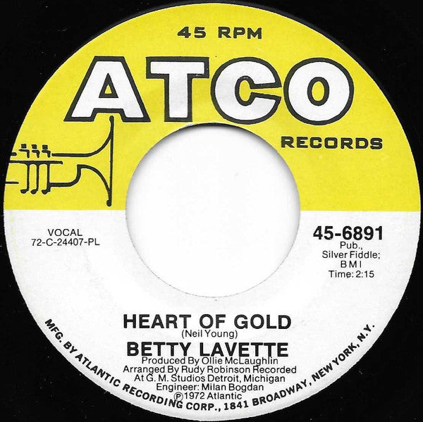 Bettye Lavette : Heart Of Gold / You'll Wake Up Wiser (7", Single)