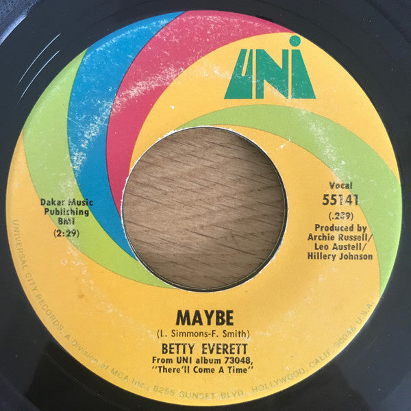 Betty Everett : Maybe (7", Single)