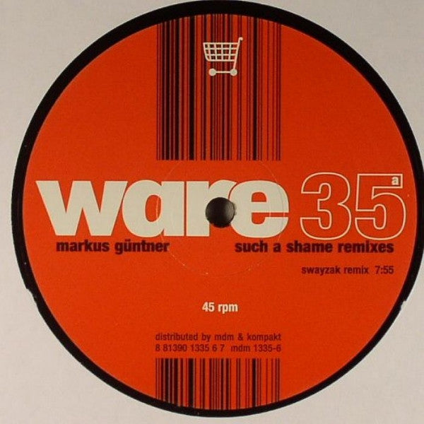 Markus Güntner* : Such A Shame Remixes (12")
