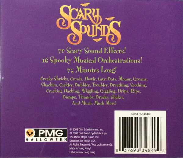 Unknown Artist : Scary Sounds (CD)