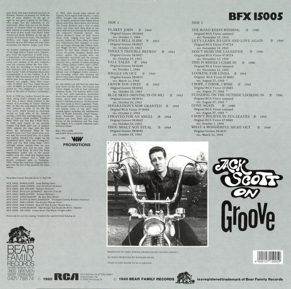 Jack Scott : Jack Scott On Groove (LP, Comp, RE)