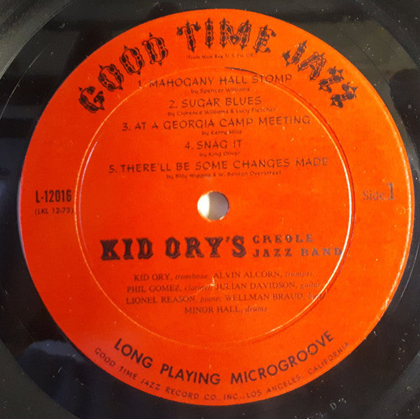 Kid Ory's Creole Jazz Band* : The Legendary "Kid" In Hi-Fi: Kid Ory's Creole Jazz Band: 1956 (LP)