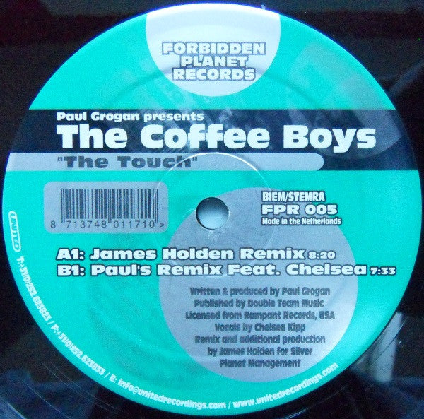 Paul Grogan Presents The Coffee Boys : The Touch (12")