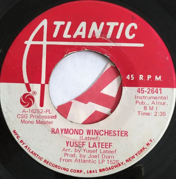 Yusef Lateef : Bishop School / Raymond Winchester (7", Mono, Promo)