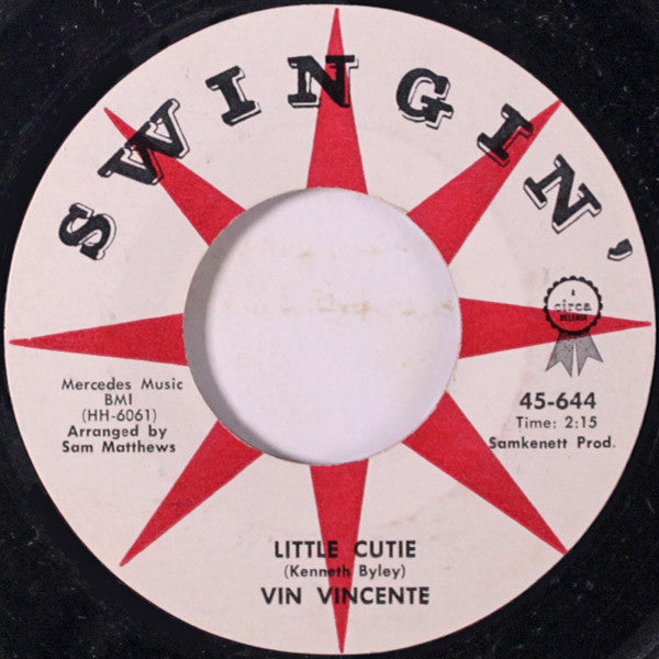 Vin Vincente : I'm In Your Corner All The Way / Little Cutie (7", Single)