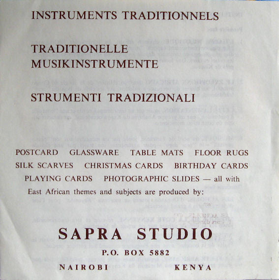 Various : Heartbeat Of Africa - Series 2: Traditional Instruments (7", EP, Comp)