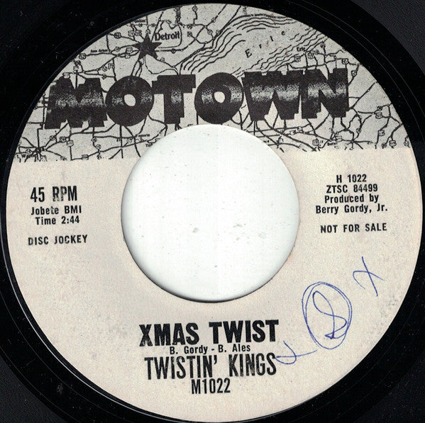 Twistin' Kings : Xmas Twist (7", Single, Promo)