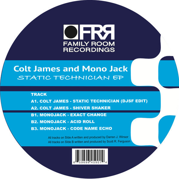 Colt James & MonoJack (2) : Static Technician EP (12", EP)