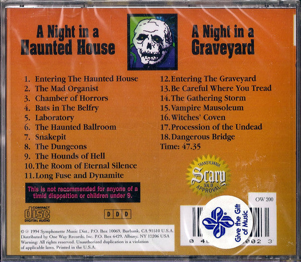 Unknown Artist : A Night In A Haunted House / A Night In A Graveyard (CD)