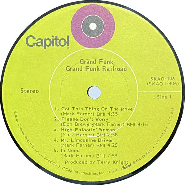 Grand Funk Railroad : Grand Funk (LP, Album, Jac)