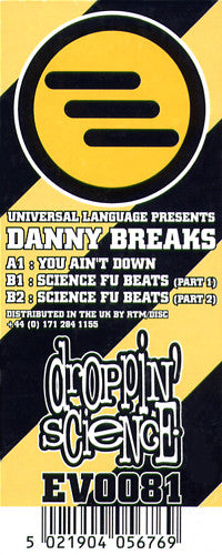 Danny Breaks : You Ain't Down (12")
