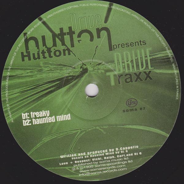 Hutton Drive : Drive Traxx (12")