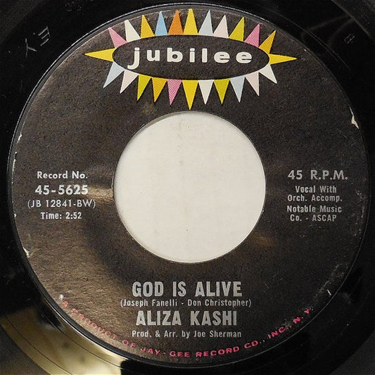 Aliza Kashi : God Is Alive (7", Single)