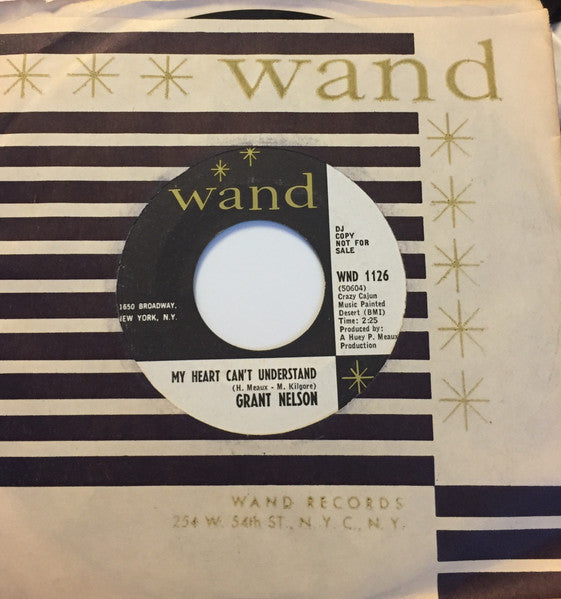 Grant Nelson (3) : Billy And Sue / My Heart Can’t Understand (7", Promo)