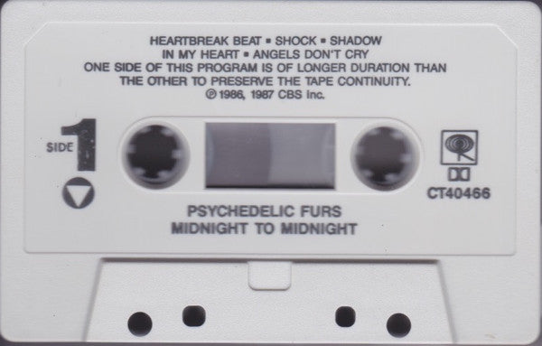 Psychedelic Furs* : Midnight To Midnight (Cass, Album, Mat)