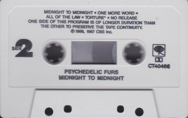 Psychedelic Furs* : Midnight To Midnight (Cass, Album, Mat)