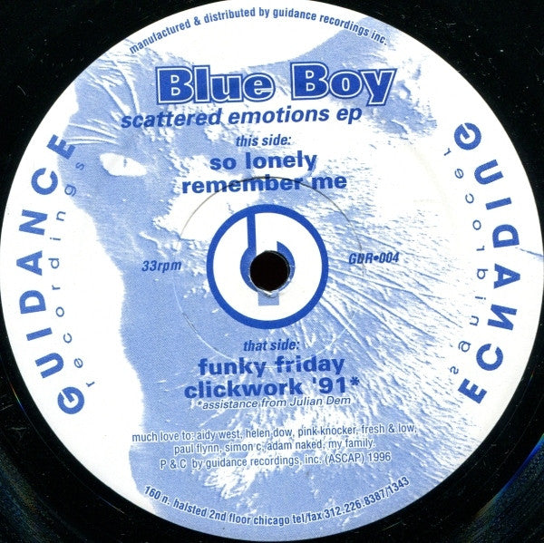 Blue Boy : Scattered Emotions EP (12", EP)