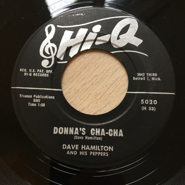 Dave Hamilton & His Peppers : Donna's Cha Cha / Cooter Bug (7")