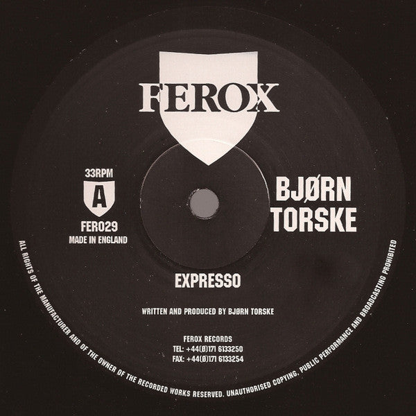 Bjørn Torske : Expresso / Railtrack (12")