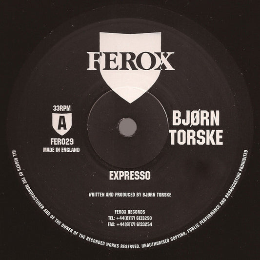 Bjørn Torske : Expresso / Railtrack (12")
